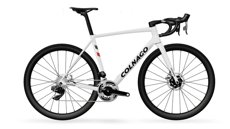 360 spinning gif of Colnago road bike