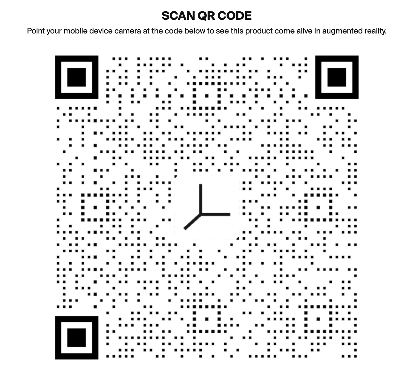 QR code for AR visualization of Vacheron Constantin watch