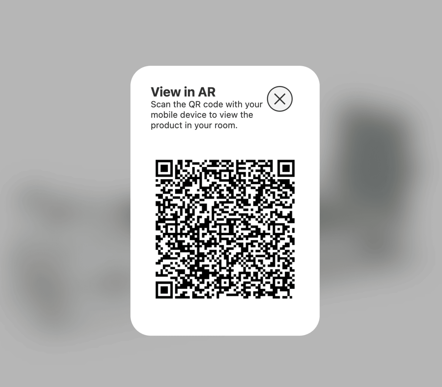 QR code to see Skelcore Pilates reformer in AR